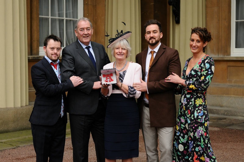 Chair Receives MBE at Buckingham Palace
